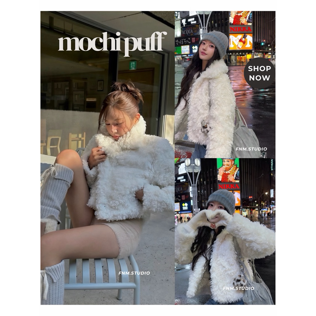 FABLEME ✨- MOCHI PUFF เสื้อแจ็คเก็ตขนนุ่มกันหนาว⭐️✨ – โปรปัง
