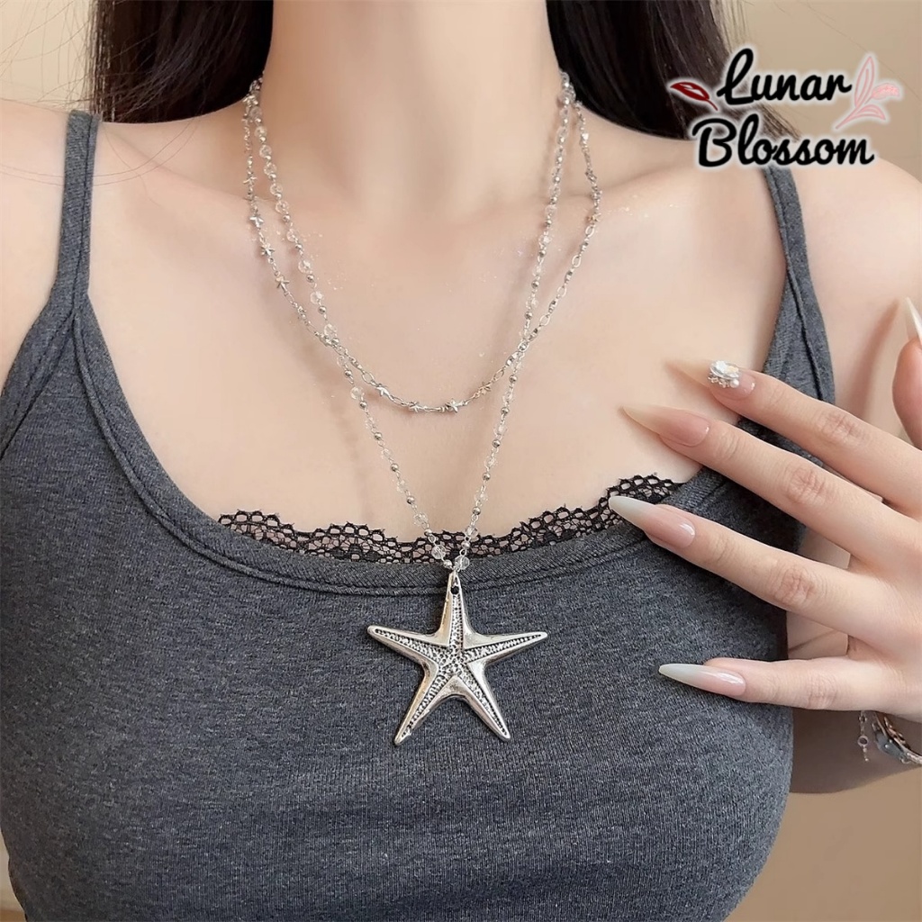 Lunar Blossom✨✨สร้อยคอจี้รูปปลาดาวแสนหวาน สดชื่น และเซ็กซี่ชิ้นนี้เป็นไอเทมแฟชั่นเฉพาะกลุ่ม มีทั้งแบบโชกเกอร์และสร้อยคอ