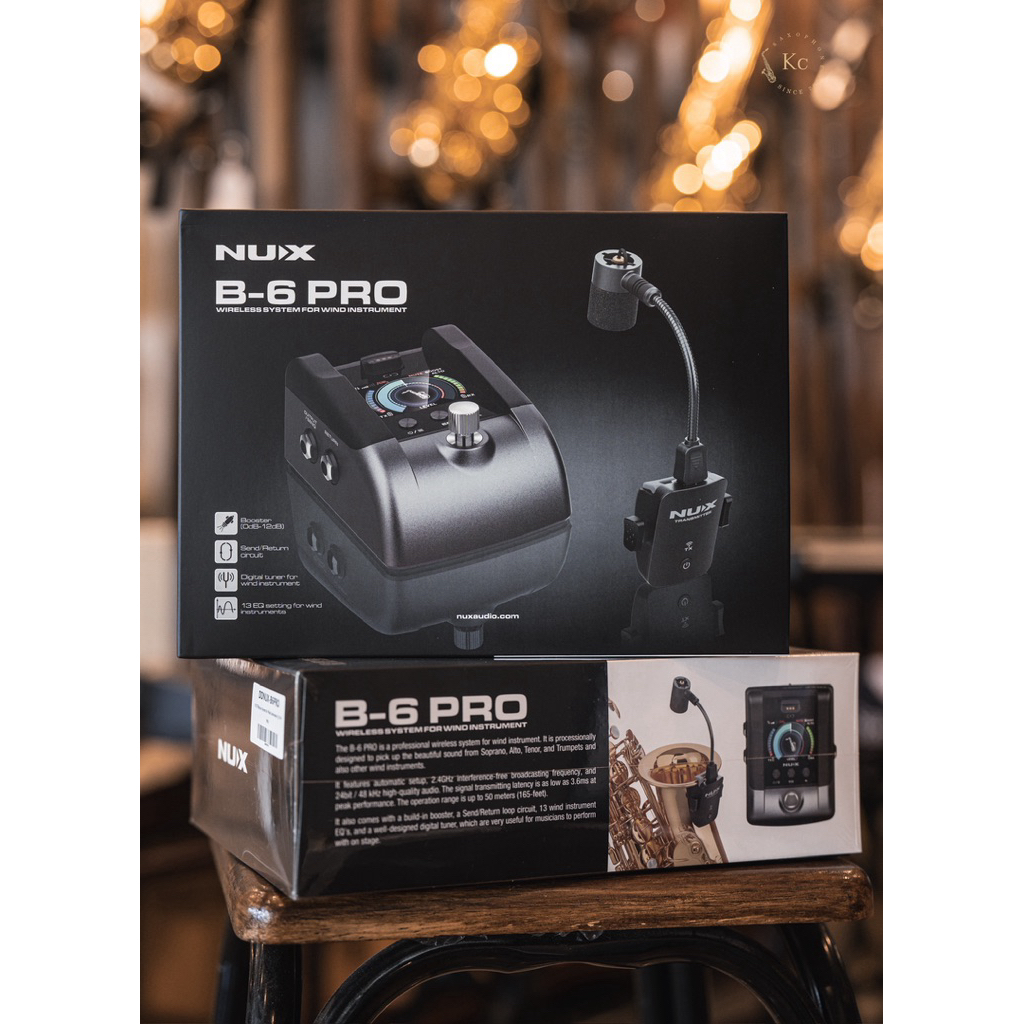 ไมค์แซกโซโฟน NUX B-6 PRO Wireless System for Wind Instruments