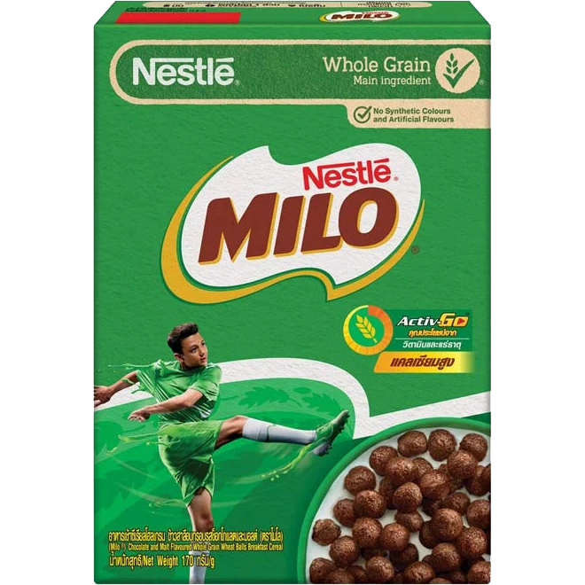 Nestle Milo Cereal Whole Grain ไมโล แคลเซียมสูง 170g