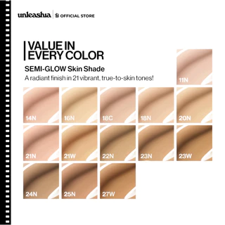 UNLEASHIA Satin Wear Healthy-Green Cushion | คุชชั่นซาตินสายผิวดี เนียนผิว คุมมัน เบาสบาย ไม่เป็นคราบ [SIB.SEO]