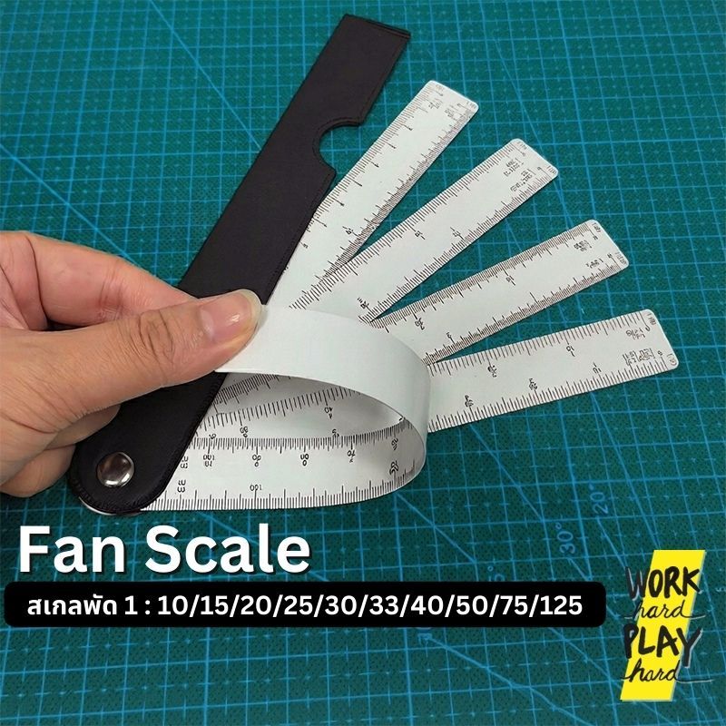 WHPH Shop ไม้สเกลพับ 19 ซม *พร้อมส่ง* มี 10 สเกลให้ใช้