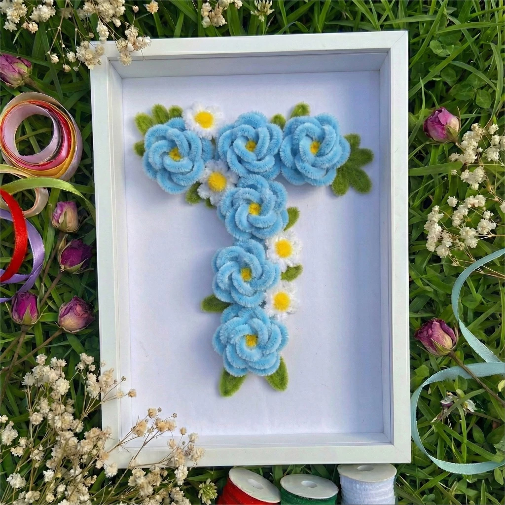 ดอก DIY จากลวดกำมะหยี่ตามชื่อย่อ | ดอกไม้ปลอม ดอกไม้ประดิษฐ์ thumbnail 5