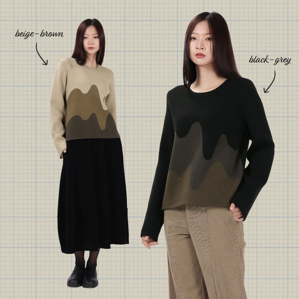 Kirin -  Snow Begins เสื้อกันหนาวไหมพรม ผ้าหนาอุ่น ลายธรรมชาติ