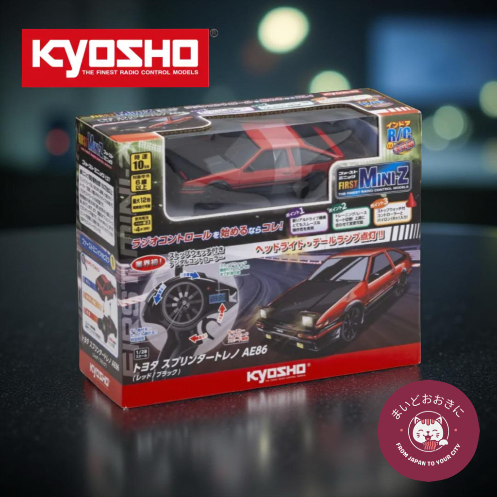 🚗💨 Kyosho Egg First Mini-Z Toyota AE86 รุ่นสีแดง-ดำ