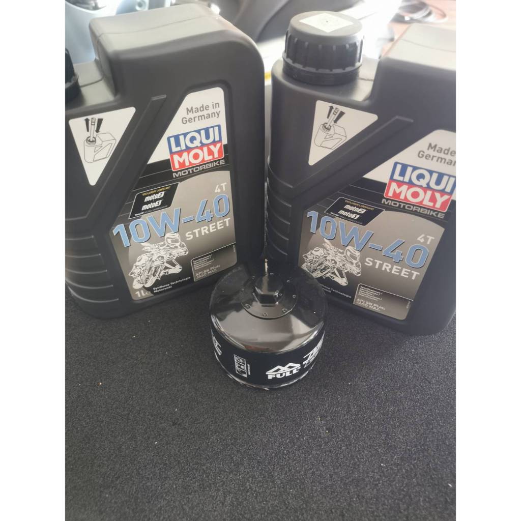 ชุดถ่ายน้ำมันเครื่องLIQUI MOLY 10W-40 2ลิตร ฟรีกรองน้ำมันเครื่องFR-164 สำหรับ C400 GT, C400X C650 GT