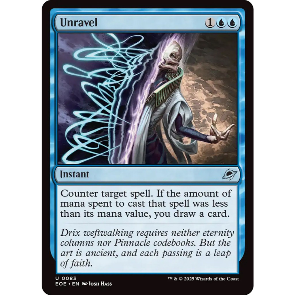 MTG - Magic The Gathering - Edge of Eternities - Unravel - Near Mint