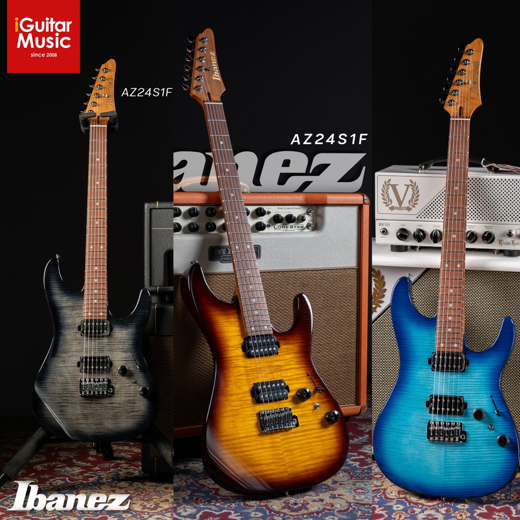 (ส่งฟรี)Ibanez AZ24S1F กีตาร์ไฟฟ้า IBANEZ AZ กีตาร์ไฟฟ้า ไอบาเนส Electric Guitar