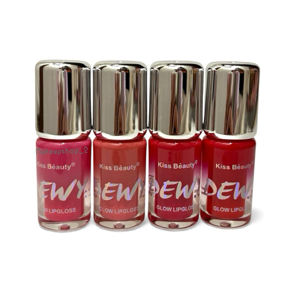 ลิปกลอส ออย Kiss Beauty DE WY GLOW LIPGLOSS หัวแปรงใหญ่ รูปที่ 2