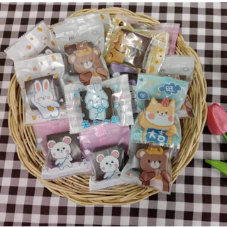 บราวนี่โฮมเมด เซ็ท 100 ชิ้น ขนาด 3*4 ซม. ถุงซีลคละลาย