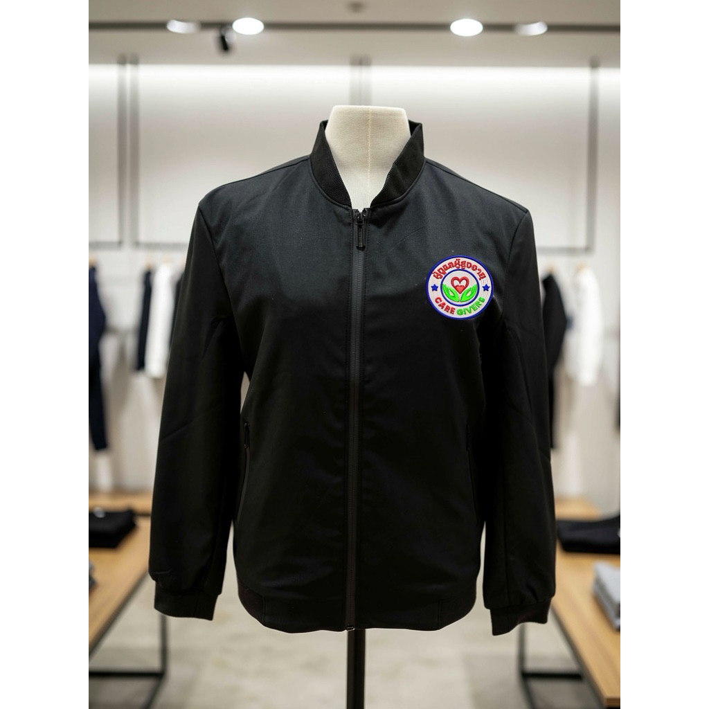 เสื้อแจ๊กเก็ตปัก อสม เสื้อแขนยาวCG ผู้ดูแลผู้สูงอายุ