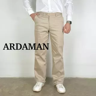 กางเกงสแล็คผู้ชายทรงกระบอกใหญ่ ใส่ทำงาน ใส่เรียน ผ้ายืด (ขากระบอกใหญ่)