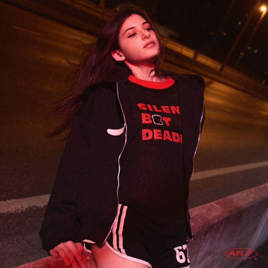 AN.F Silent But Deadly Ringer Tee เสื้อยืด