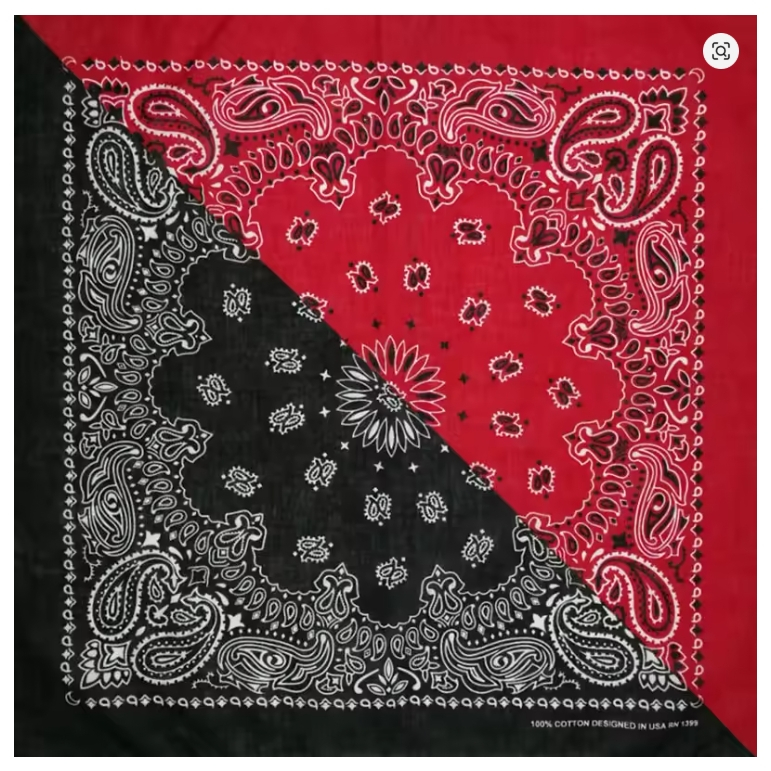 ผ้าเช็ดหน้า สำหรับ พันคอ โพกหัว แบบสลับสี มาใหม่ ผืนใหญ่ 54x54 ซม. (22x22 นิ้ว) พร้อมส่ง - รูปที่ 7