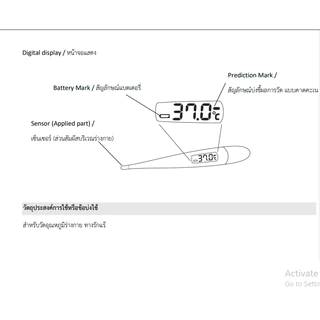Terumo Digital thermometer รุ่น C205 ปรอทวัดไข้ ประกัน 2 ปี