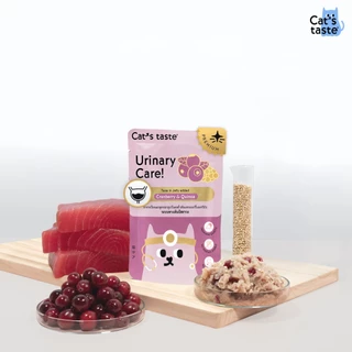 อาหารแมว Cat's Taste อาหารแมว สูตรบำรุงระบบทางเดินปัสสาวะ (เติมแครนเบอร์รี่และควินัว) 70g 12 ซอง