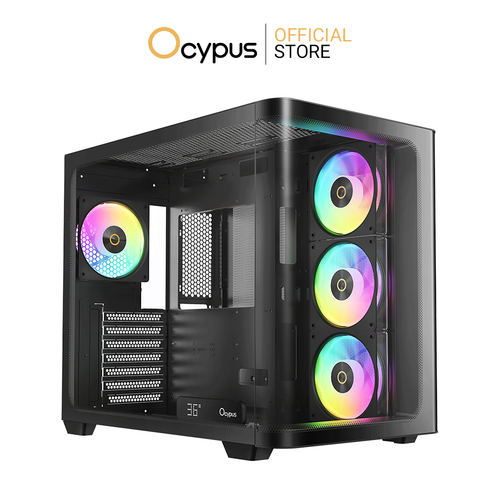 OCYPUS IOTA C70 CURVE BLACK ARGB (COMPUTER CASE / เคสคอมพิวเตอร์)