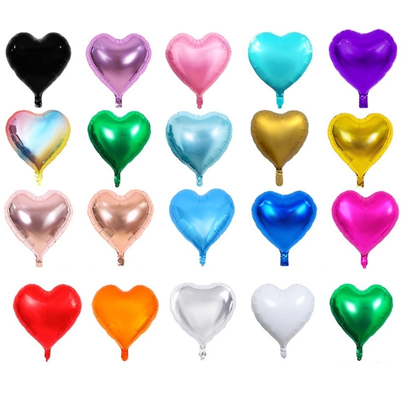 ลูกโป่งรูปหัวใจขนาด ลูกโป่งวันเกิด 18 นิ้ว ลูกโป่งวันหยุด สําหรับตกแต่งปาร์ตี้วันเกิด งานแต่งงาน
