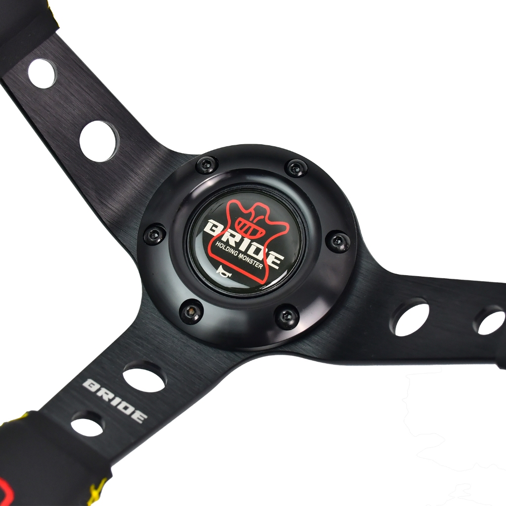 Brideหนังไมโครไฟเบอร์ พวงมาลัยรถยนต์ เพิ่มความสปอร์ตให้กับรถใส่ได้กับรถทุกรุ่น งานดี รถพวงมาลัยกีฬา - รูปที่ 5