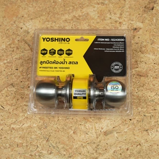 YOSHINO ลูกบิดประตูห้องน้ำ สแตนเลส รุ่น YN5871SS-BK |ZWF|