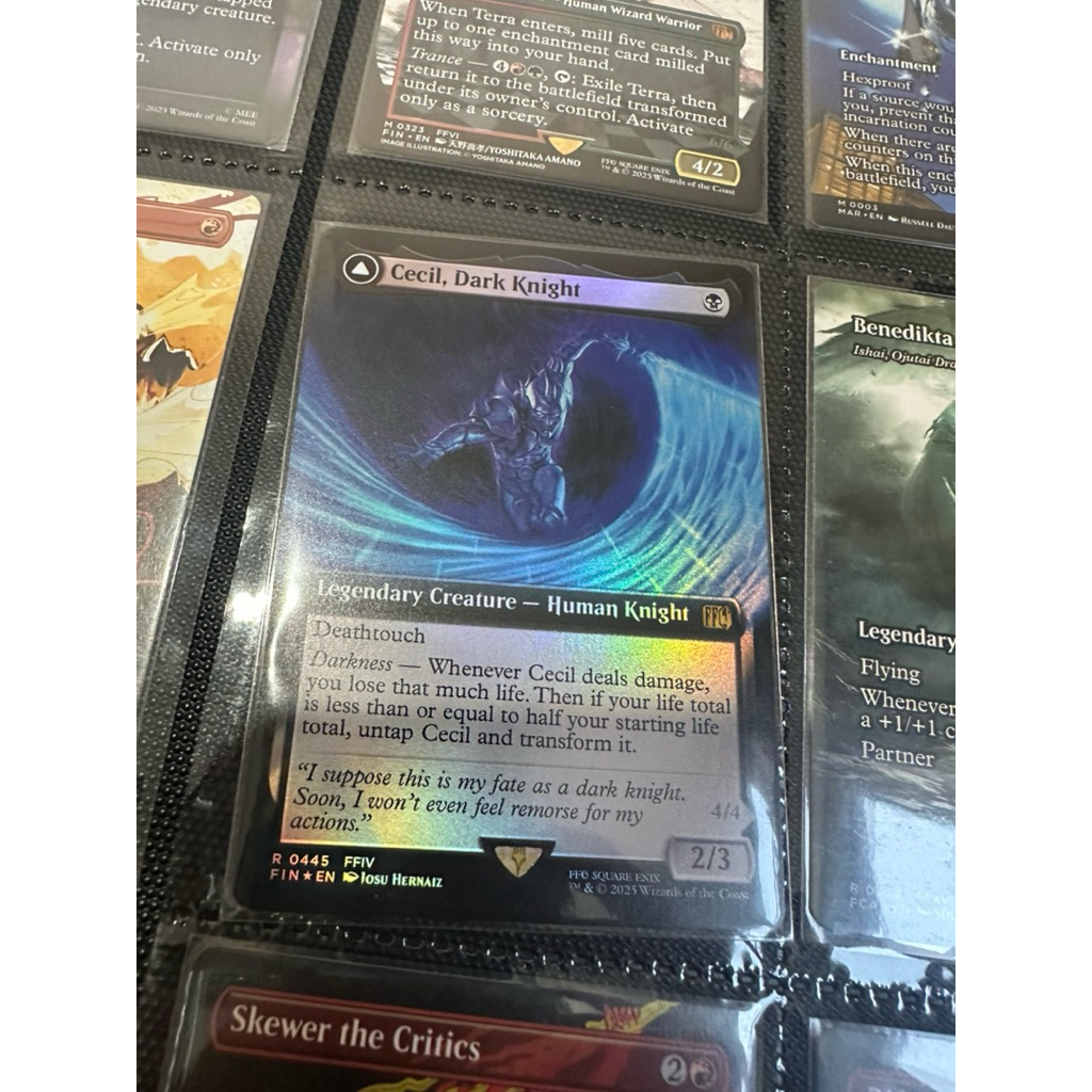 MTG : Final Fantasy Variants Foil: Cecil, Dark Knight (0445 - Extended Art)