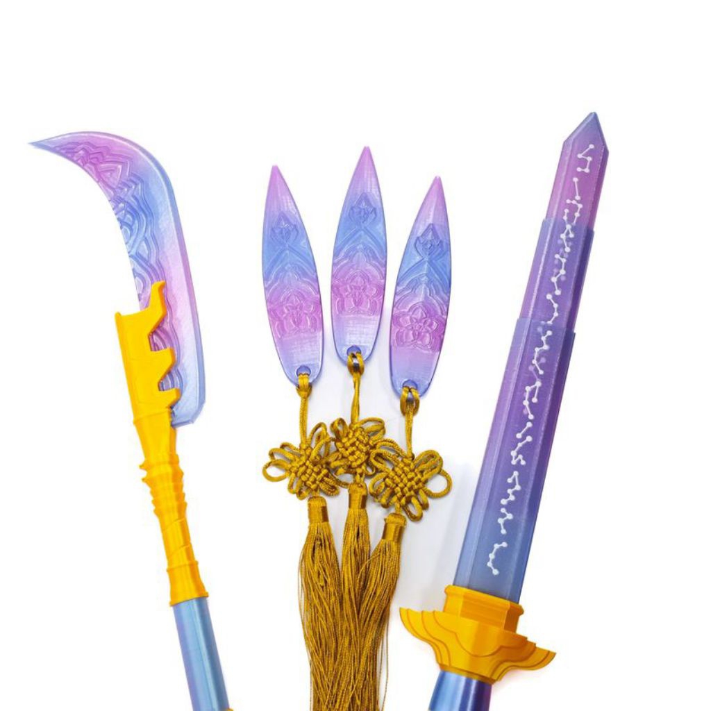 พร้อมส่ง พร็อบ K-pop demon hunters ดาบK-pop อุปกรณ์ประกอบฉาก