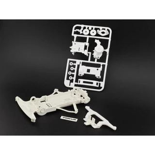 โครง SFM PJD คาร์บอน และ สีขาว PA-GF เหนียวทน งานเทียบ - Reinforced Super FM Chassis Set (Project D)