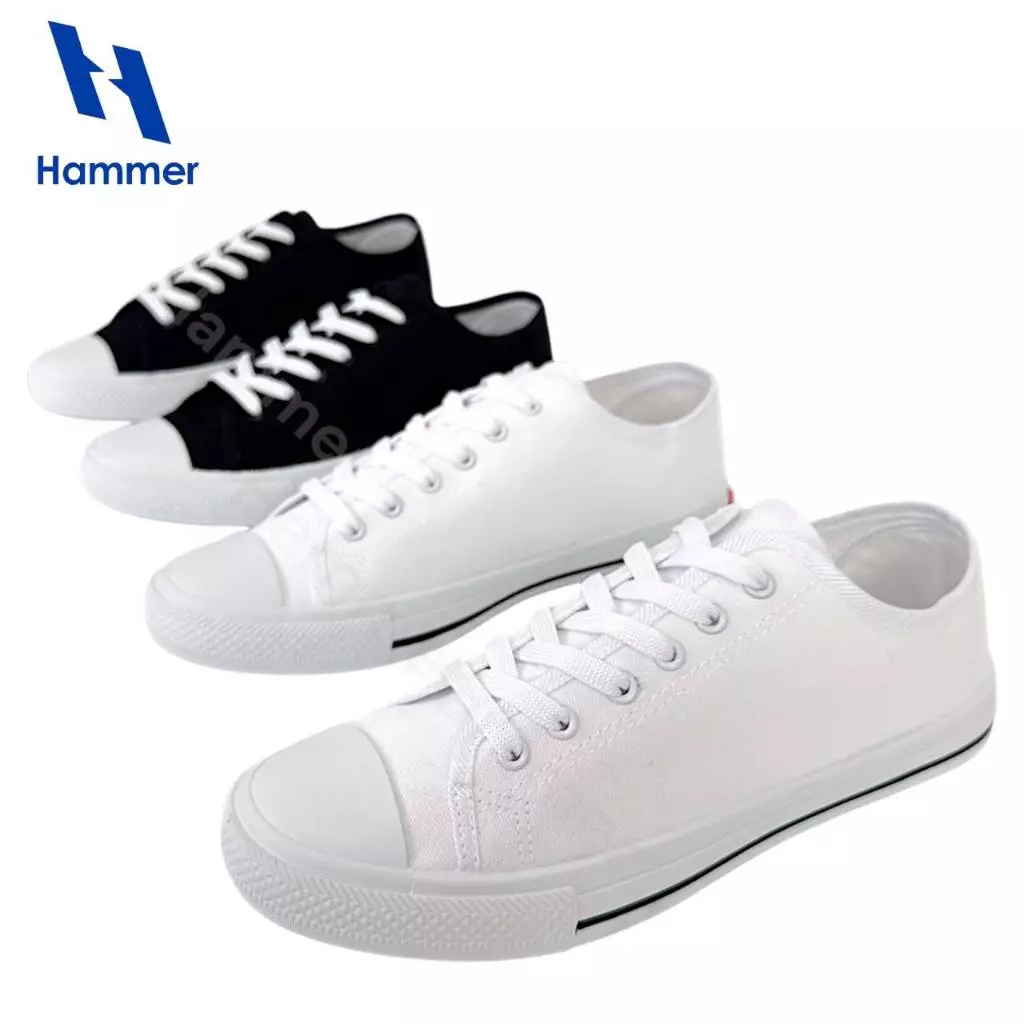 Hammer รองเท้าผ้าใบ รองเท้าลำลอง แบบผูกเชือก V-003