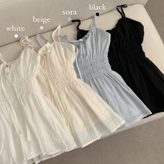 เสื้อกล้ามยืดหยุ่นหลวมสีพื้นหลายชั้นสไตล์เกาหลี