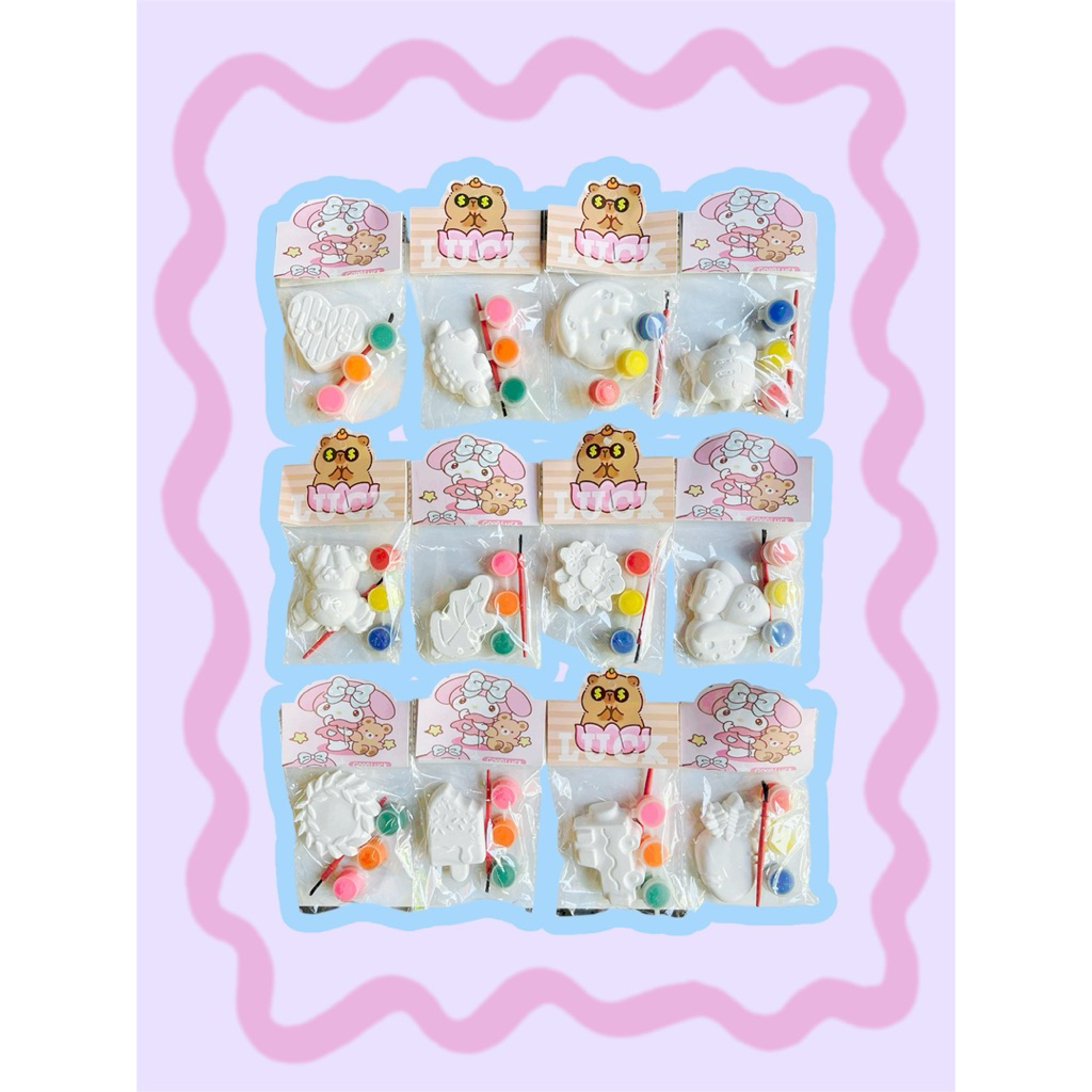 ของเล่น ระบายสีปูนปาสเตอร์ (ราคา 130บาท ได้ 24ชิ้น) คละเเบบ