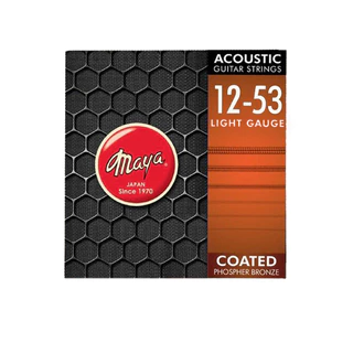 Maya Acoustic Guitar Strings Coated Phospher Bronze สายกีต้าร์โปร่งเคลือบ เบอร์ 10 และ เบอร์ 11