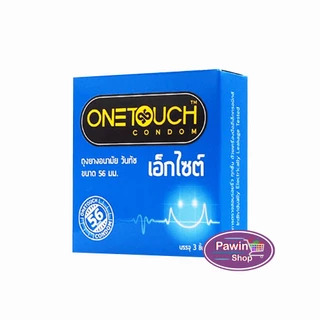 Onetouch Excite ถุงยาง วันทัช เอ็กไซต์ ขนาด 56 มม. บรรจุ 3 ชิ้น [4 กล่องเล็ก] JJ 5306 ถุงยางอนามัย ผิวเรียบ ผนังไม่ขนาน