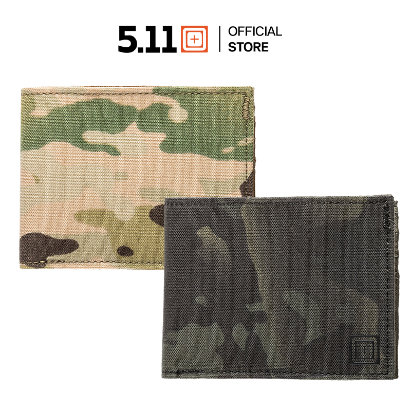 5.11 Tactical - Tracker Bi-fold 2.0 กระเป๋าสตางค์ ผู้ชาย ลายพรางมัลติแคม น้ำหนักเบา กันน้ำ กระเป๋าเงิน Official Store