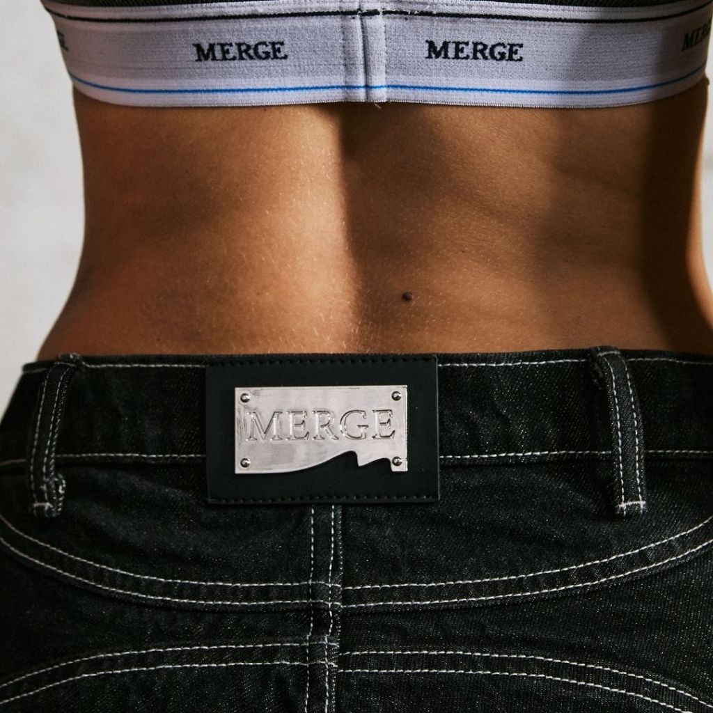 Merge Official – Merge Lacing Denim Jorts (พร้อมส่ง) ราคา ถูกที่สุด ดีลบีเคเค แกลเลอรีภาพที่ 4