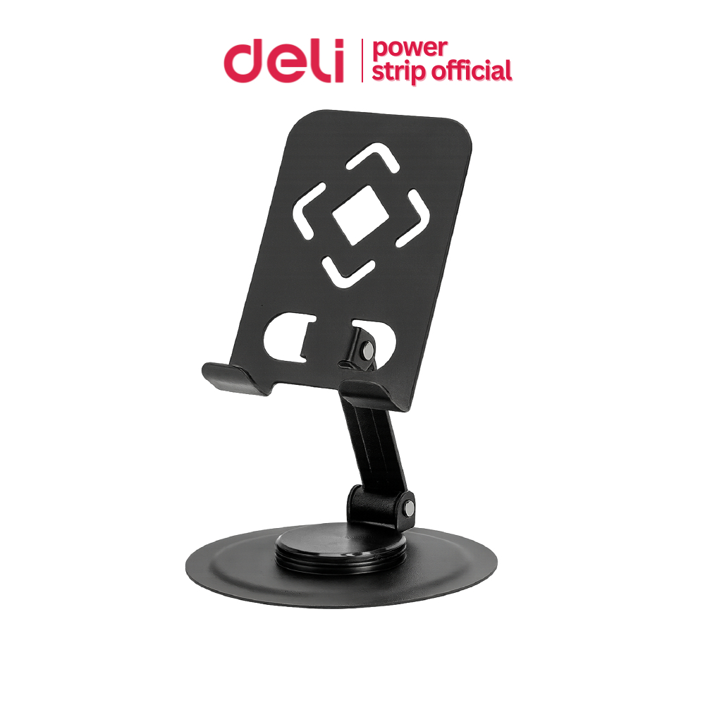 Deli ขาตั้งโทรศัพท์ ขาตั้งมือถือ วัสดุโลหะ max safe หมุนได้ 360องศา ปรับองศาได้ Phone Stand