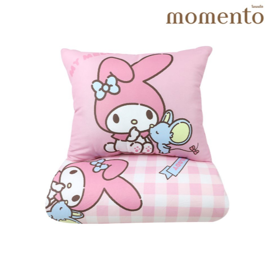MOMENTO หมอนไดคัท + ผ้านวมบาง 50X60 นิ้ว (คละลาย)