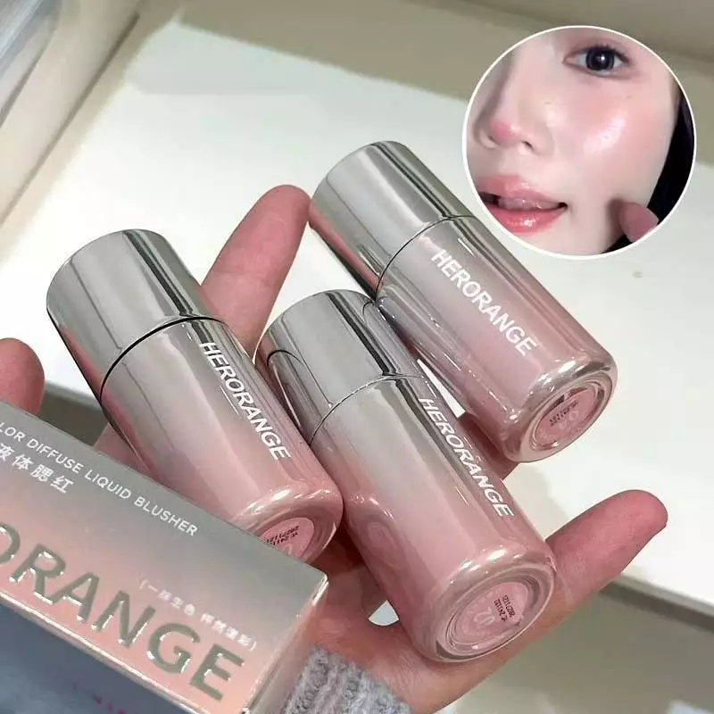 HERORANGE Liquid Blush Stick หัวฟองน้ำ กันน้ำ ติดทน