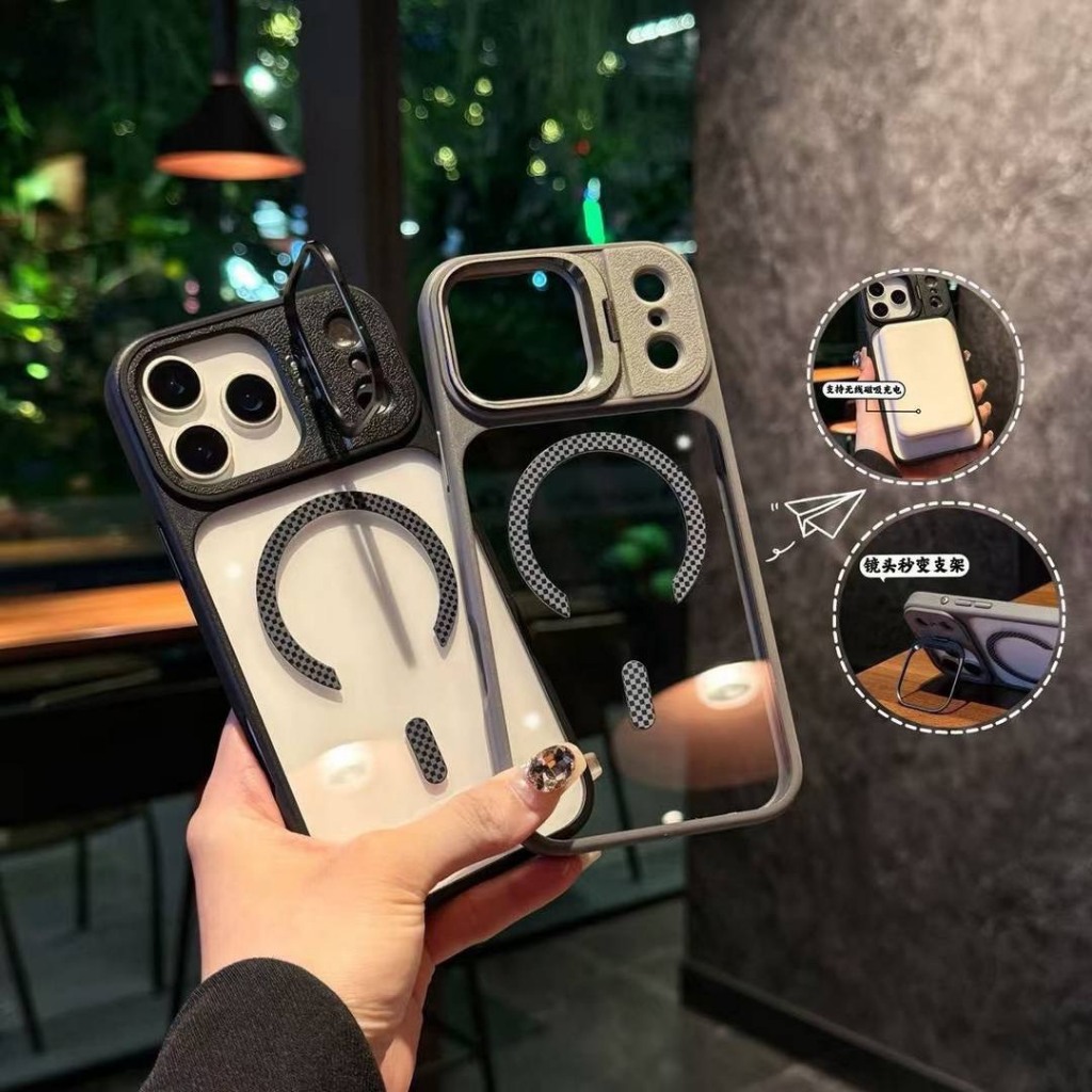 เคสขอบสี TIFER ขาตั้งได้ IPHONE -13 13PM 14 14PM 15 15PM 16 16pro 16PM 17 17air 17pro 17PM