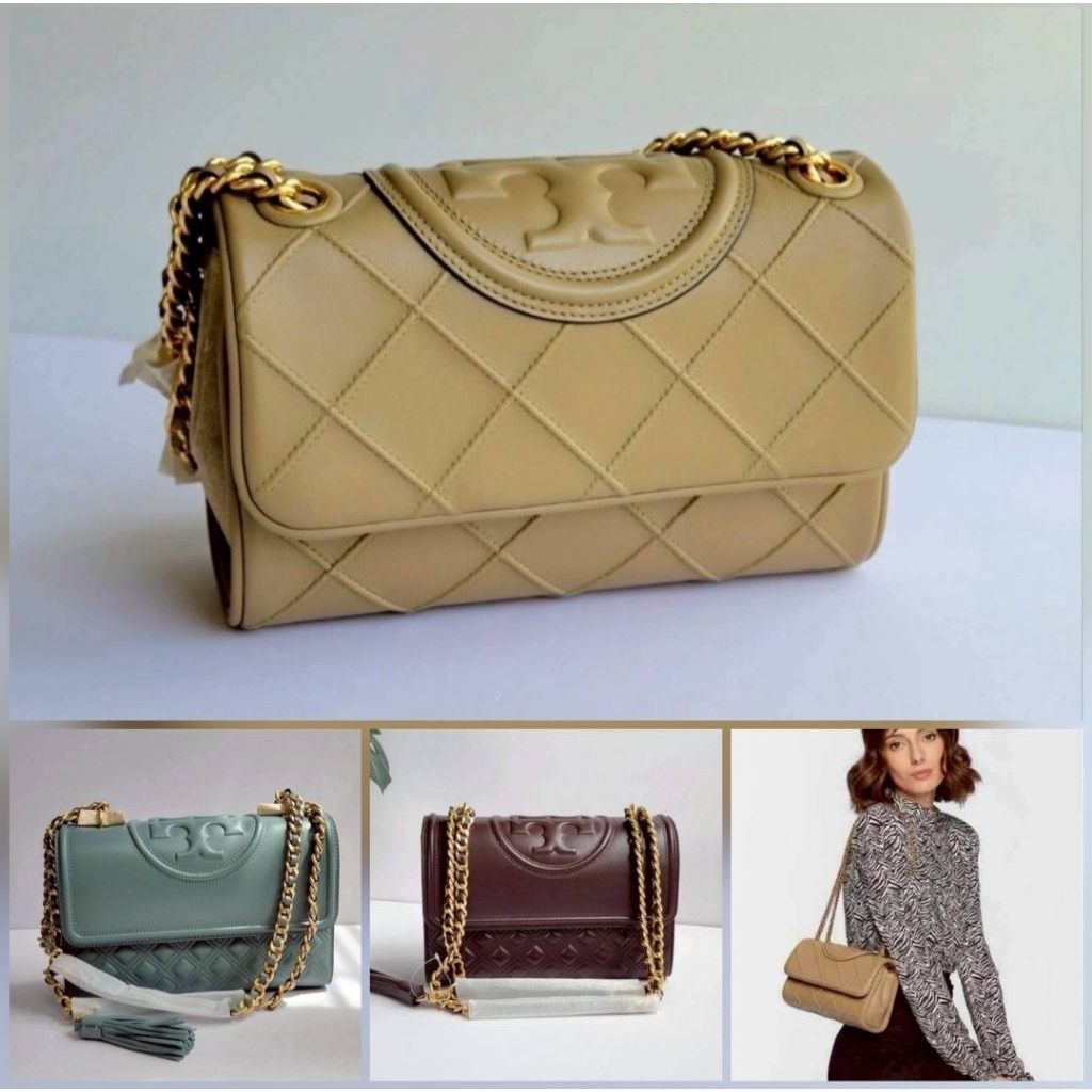 ‼️ล้างสต็อคขาดทุน มี 2 ขนาด งานShop ToryBurch FLEMING  CONVERTIBLE SHOULDER BAG Style number 75576, 