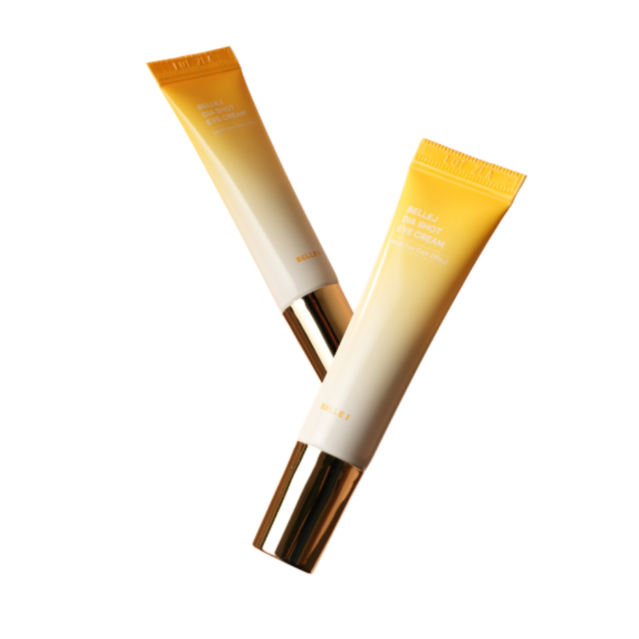 BelleJ Dia Shot Eye Cream 10mL ครีมเพชร+คอลลาเจนช่วยลดเลือนริ้วรอยรอบดวงตา ช่วยเพิ่มความยืดหยุ่นให้ผ