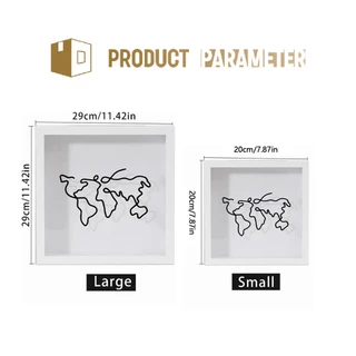กล่องตั๋ว DIY สำหรับเก็บตั๋วเครื่องบิน ตั๋วหนัง เมมโมรี่การ์ด บิลต่างๆ กล่องโชว์ แบบกรอบรูป