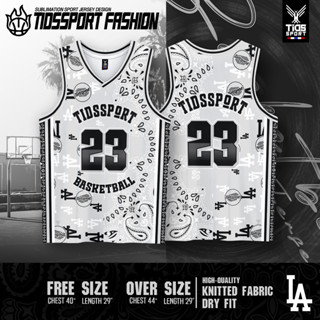 เสื้อกล้ามบาส LOS ANGELES  LA คอวี กางเกงแยกมี6สีให้เลือก