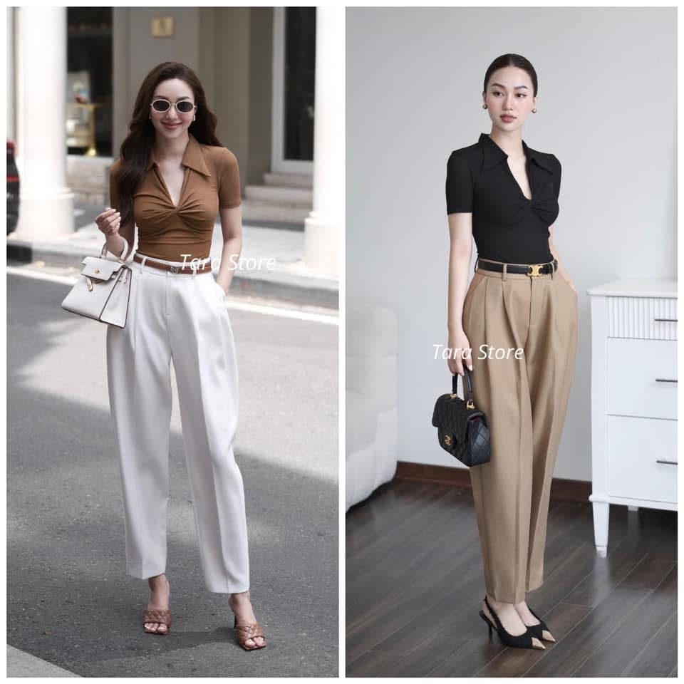 Tara Store กางเกงใส่ทำงาน ใส่เที่ยว แมชท์ได้กับทุกลุค #H655(เฉพาะกางเกง)