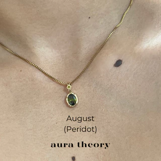 สร้อยคออัญมณีประจำเดือนเกิด aura theory birthstone necklace