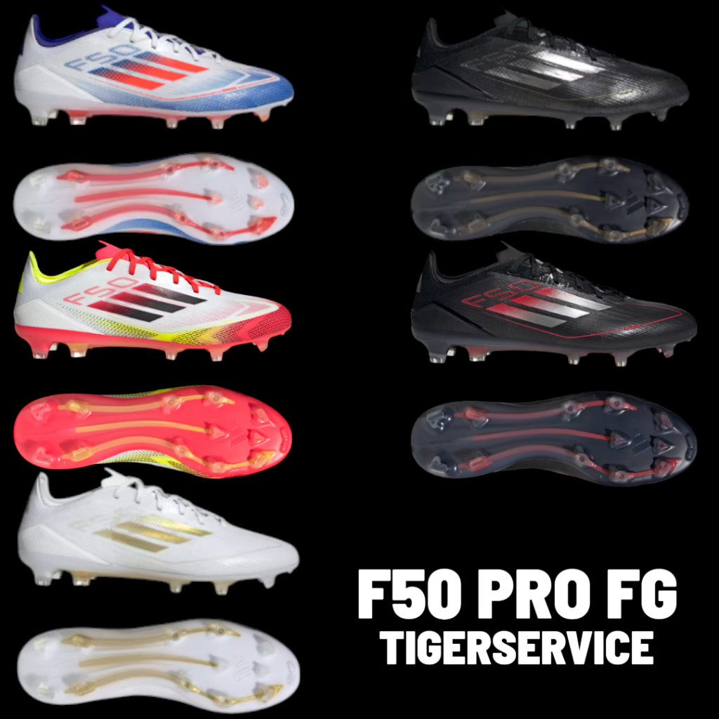 Adidas F50 PRO FG  ตัวรองท็อป รองเท้าฟุตบอล อดิดาสของแท้ มือ1 ชุดปุ่มหญ้าจริง FG