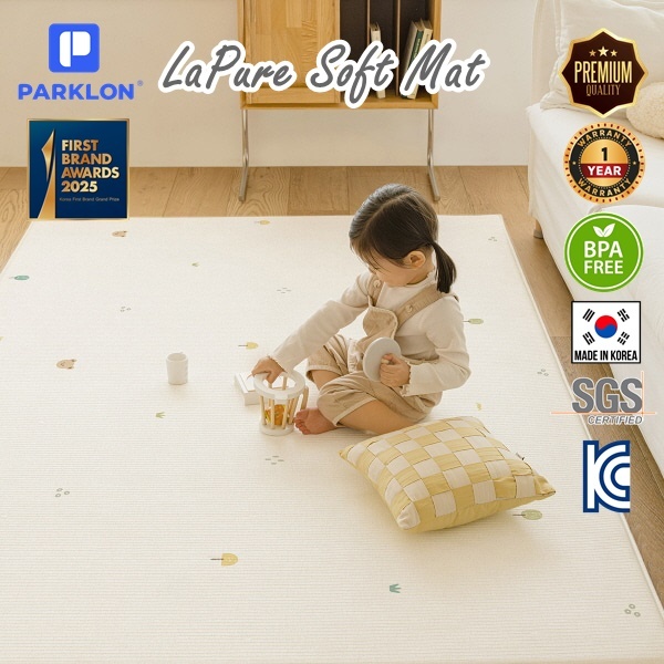[XL 3 colors] PARKLON แผ่นรองคลานเกาหลีเกรดพรีเมี่ยม รุ่น La Pure Soft Mat ขนาด 140x235x1.5cm