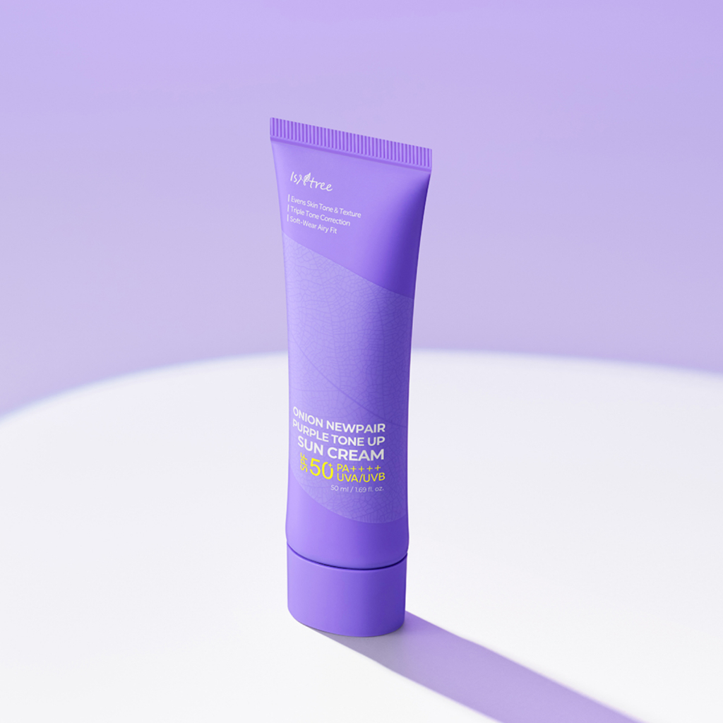 [กันแดดม่วงโทนอัพเบส] Isntree Onion Newpair Purple Tone Up Sun Cream 50ml SPF50+ / PA++++