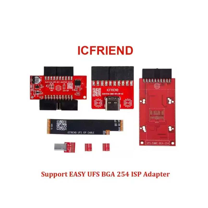Support Easy UFS BGA 254 ISP Adapter K1 K2-UFS