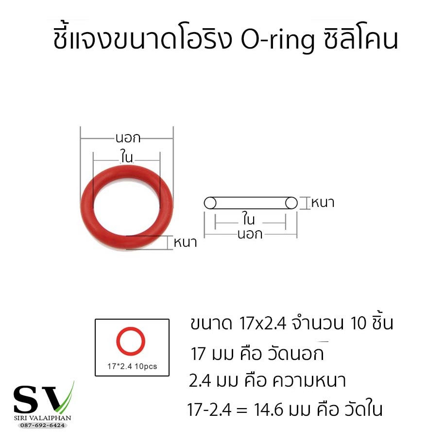 ยางโอริง O-ring สีแดง เกรดอาหาร มีหลายขนาด ชุด 225 ชิ้น โอริงซิลิโคนกันน้ำ ทนอุณหภูมิสูง ยืดหยุ่นดี ไม่แข็ง ไม่กรอบเร็ว - รูปที่ 2