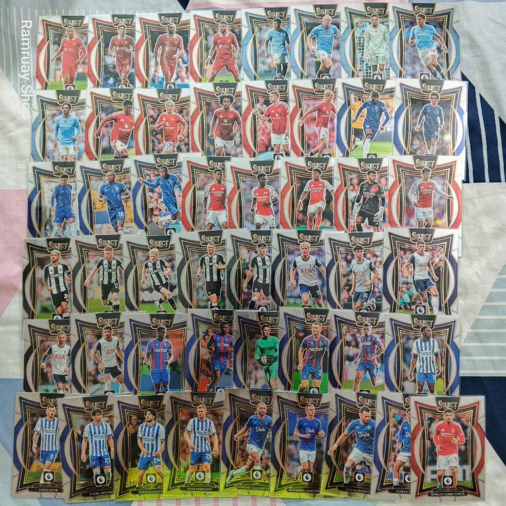 Panini การ์ดนักบอล Select EPL Premier League 2024-2025 Terrace Base Card การ์ดฟุตบอล Manu Chelsea Arsenal ของแท้ ส่งไว